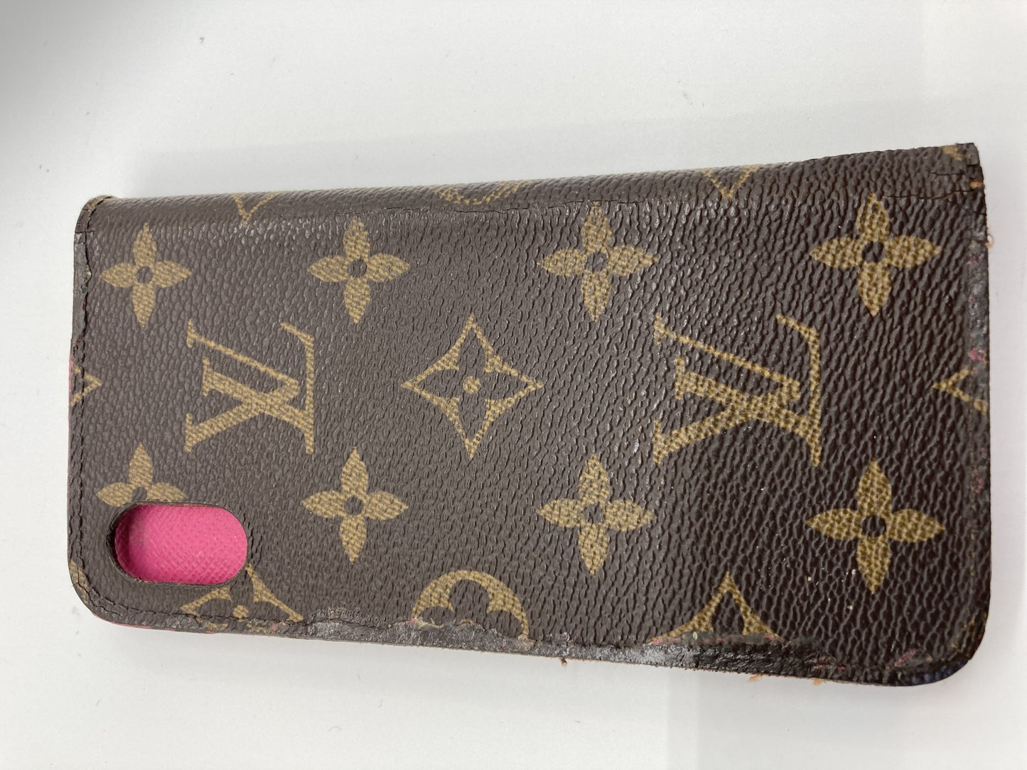 เคส iPhone Louis Vuitton Monogram iPhoneX Folio Rose M63444 จัดส่งฟรี 