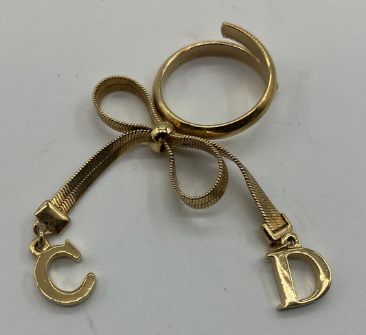 Dior リボン リング ゴールド (JP 11)(US 6)(EU 51) 箱付 送料無料