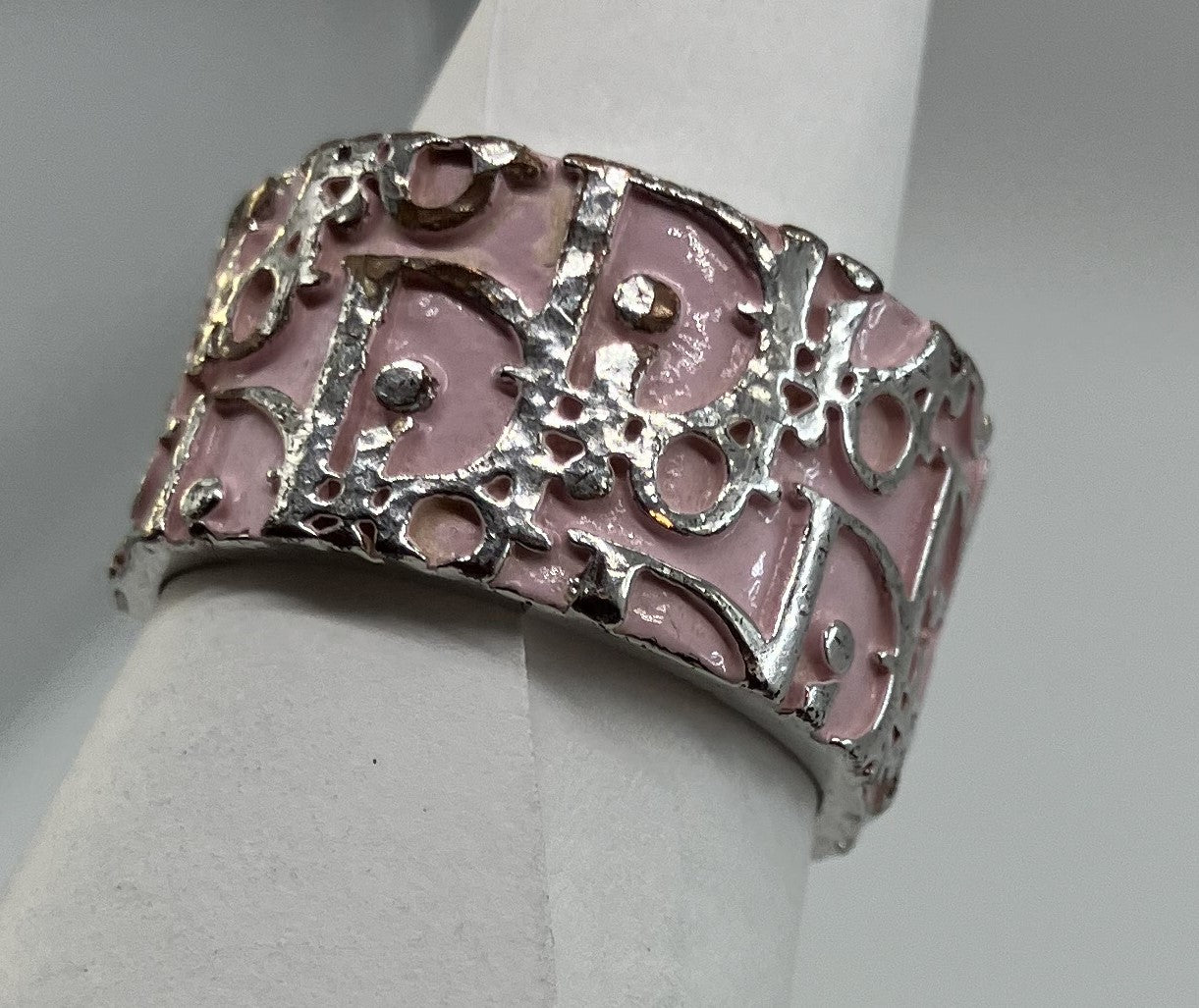 Christian Dior Trotter Ring (JP 9)(49)(US 5) Pink Free Shipping 