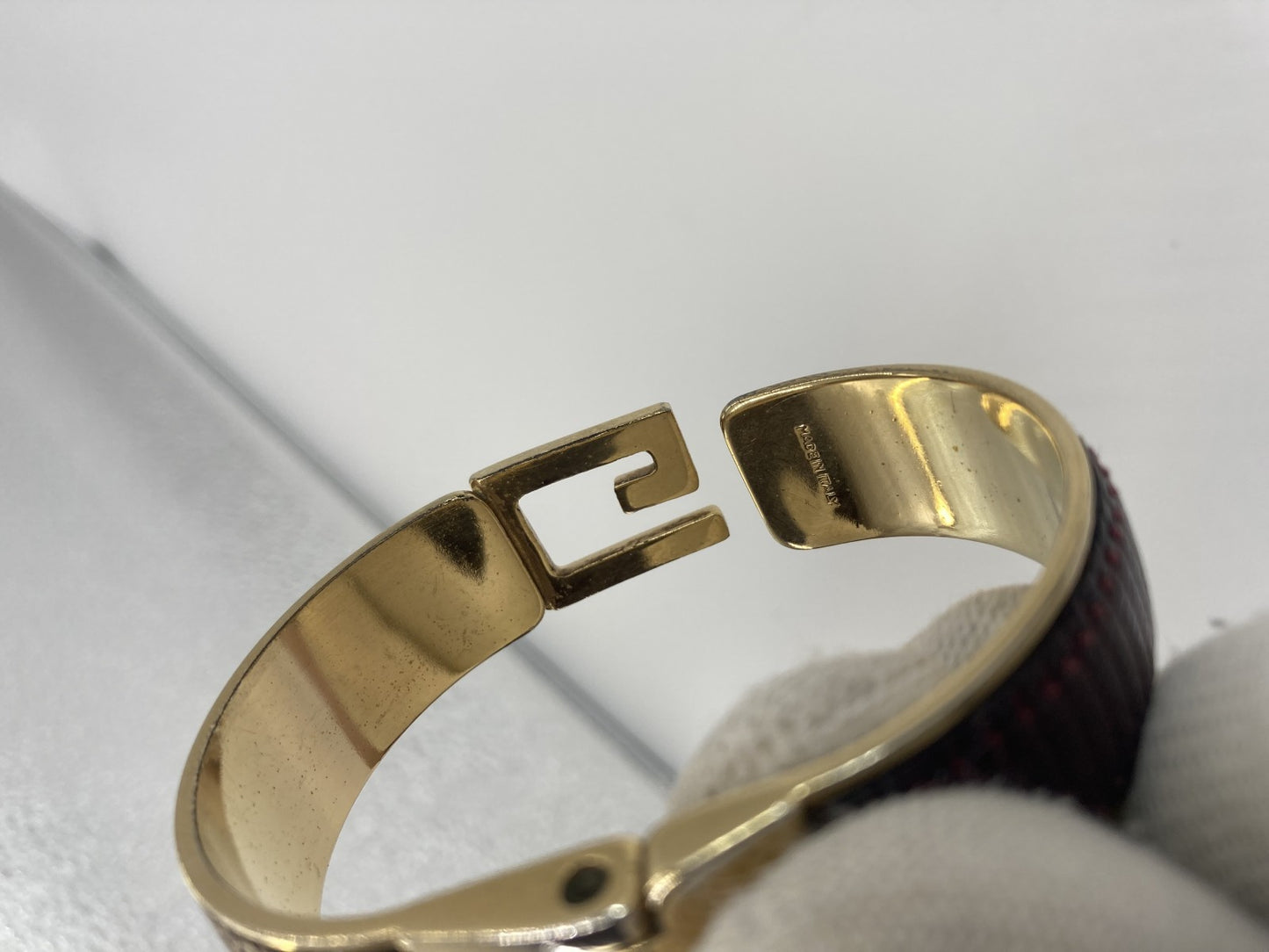 Gucci Bracelet/Bangle GG Purple &amp; Gold Arm circumference ประมาณ 18cm จัดส่งฟรี 