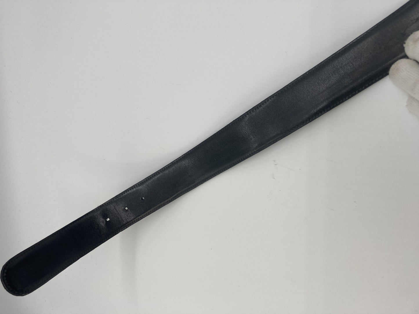 BVLGARI silver circle buckle belt, length 98cm