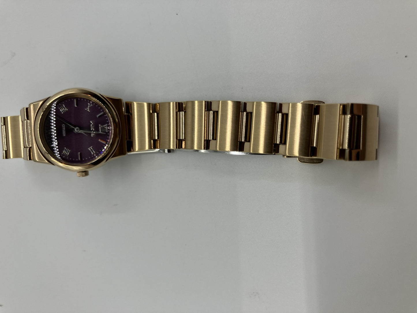 シチズン ＷＩＣＣＡ 腕時計 ＱＺ ５９３０－Ｌ２０８０８ ケース幅約２２ｍｍ 腕周り約１５ｃｍ 余り駒３個 レディース