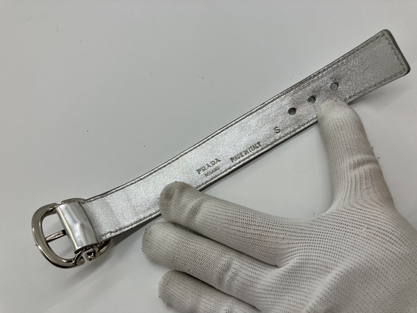 PRADA Bracelet/Bangle silver, 17cm around the wrist,