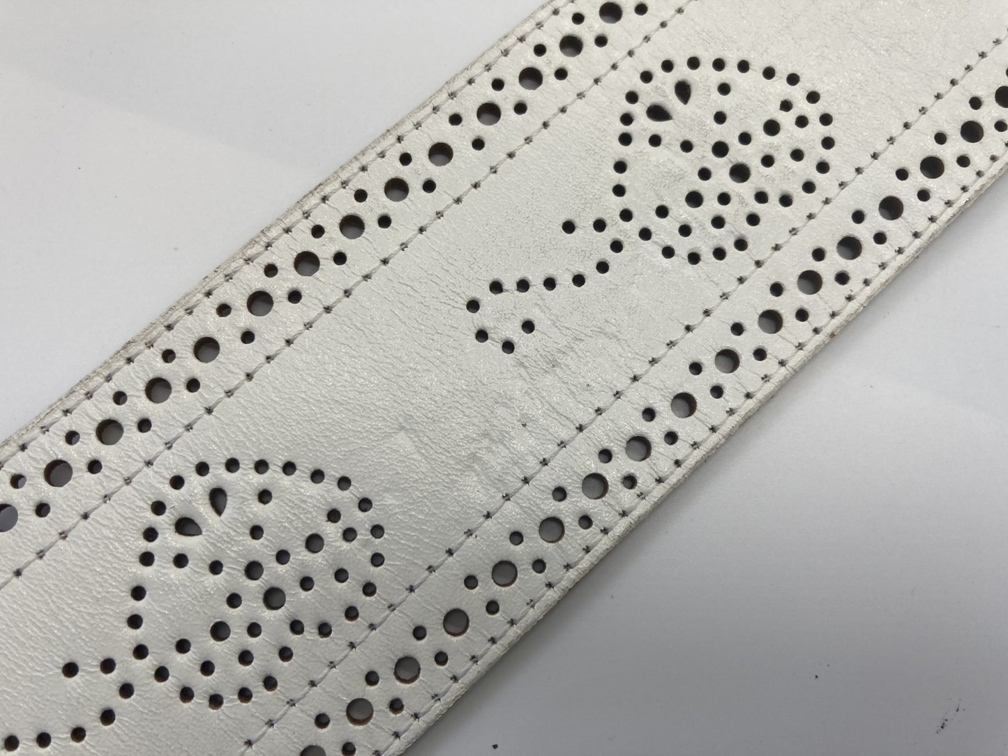 MOSCHINO White Belt 70 Width 6cm Length 83cm