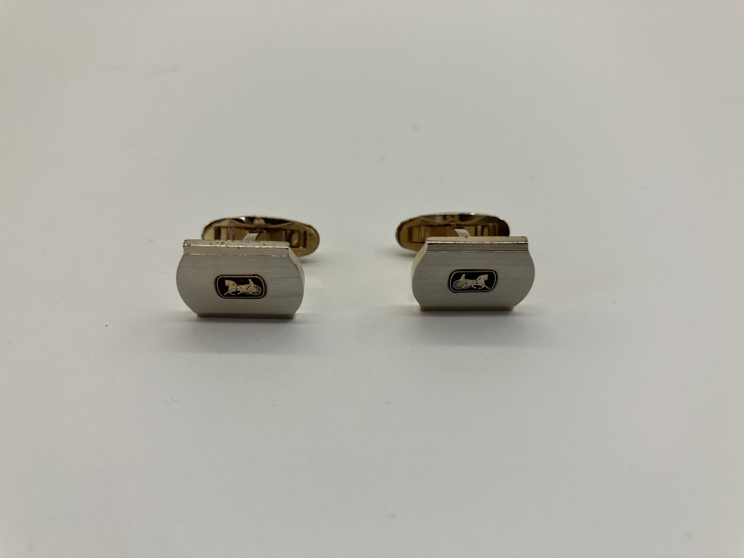 Celine Cufflinks Silver &amp; Gold Free Shipping 