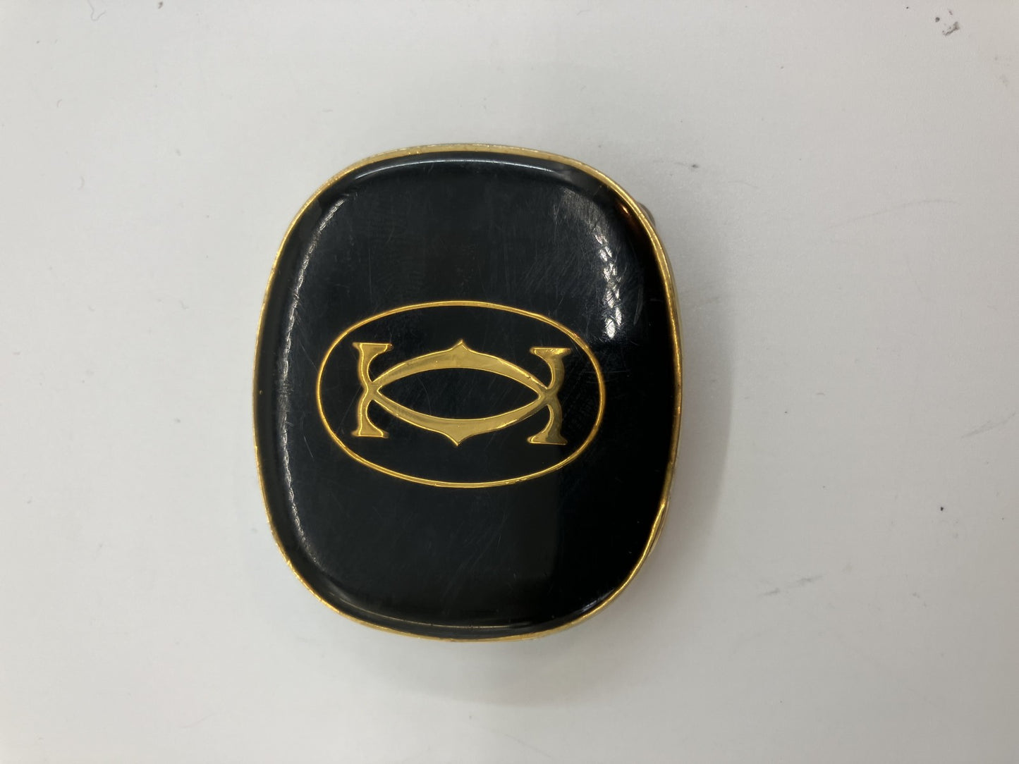 カルティエ バックル 黒 5.4×4.8ｃｍ（2.13×1.89インチ） 送料無料