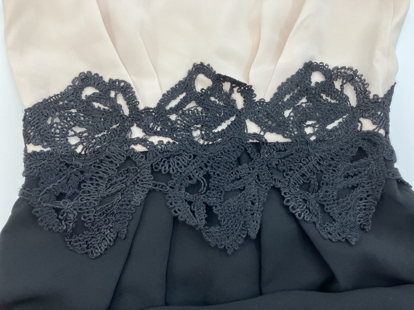 Max Mara Triacetate Women's Dress J36 Black ﾃ・Beige | Length 97cm (38.2in), Shoulder 32.5cm (12.8in), Bust 38cm (15.0in) |