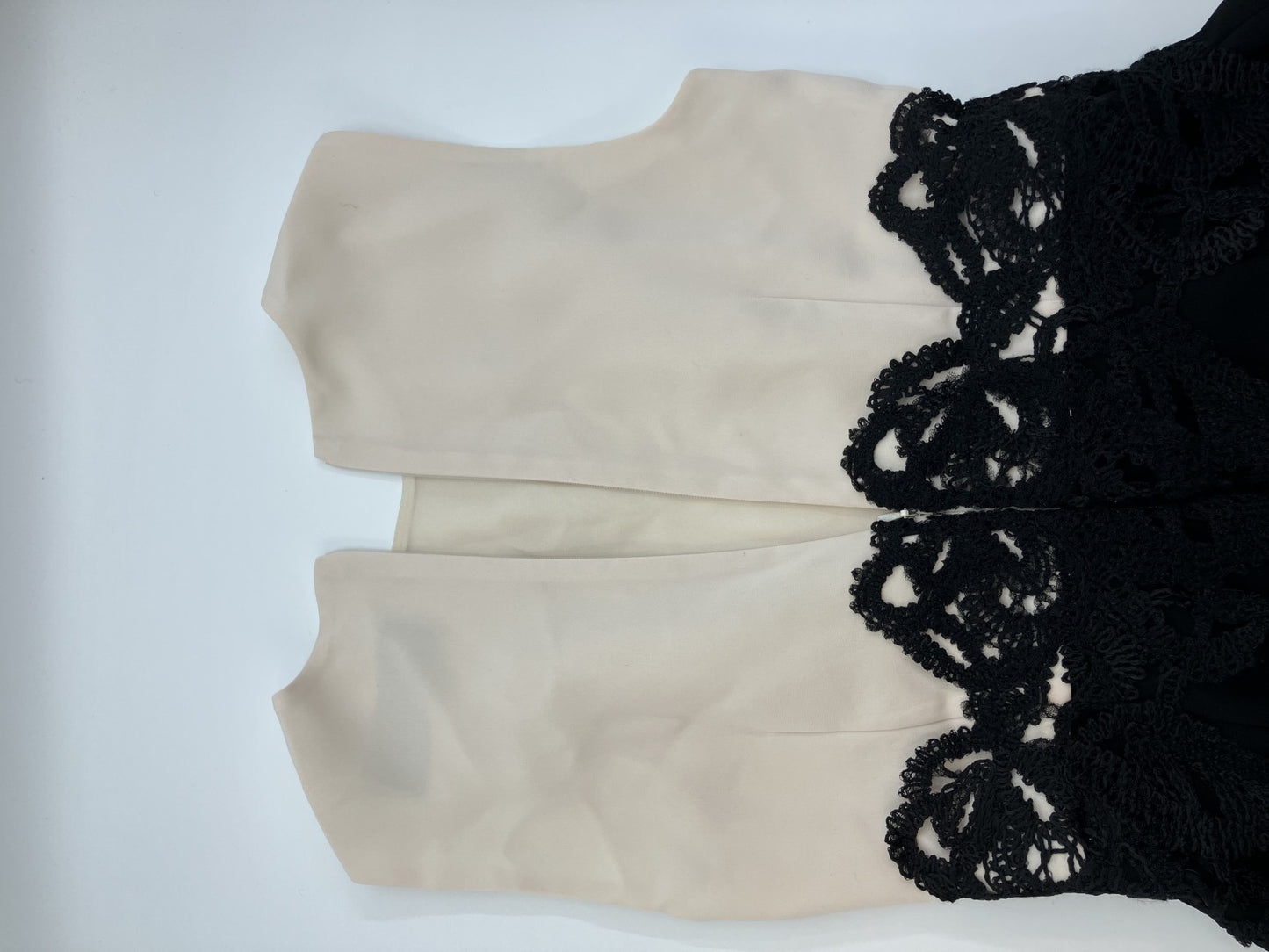 Max Mara Triacetate Women's Dress J36 Black ﾃ・Beige | Length 97cm (38.2in), Shoulder 32.5cm (12.8in), Bust 38cm (15.0in) |