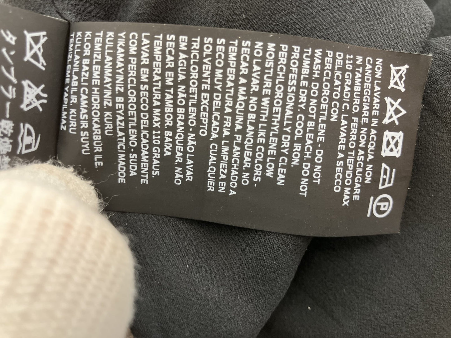 Max Mara Triacetate Women's Dress J36 Black ﾃ・Beige | Length 97cm (38.2in), Shoulder 32.5cm (12.8in), Bust 38cm (15.0in) |