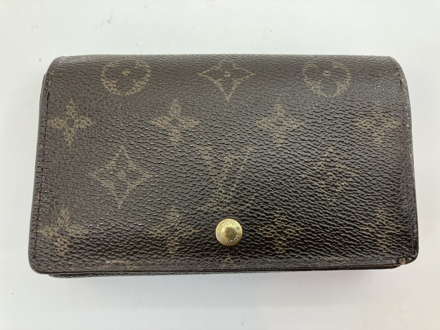 Louis Vuitton Monogram Compact Bi-fold Wallet M61735 14x3.5" with pouch