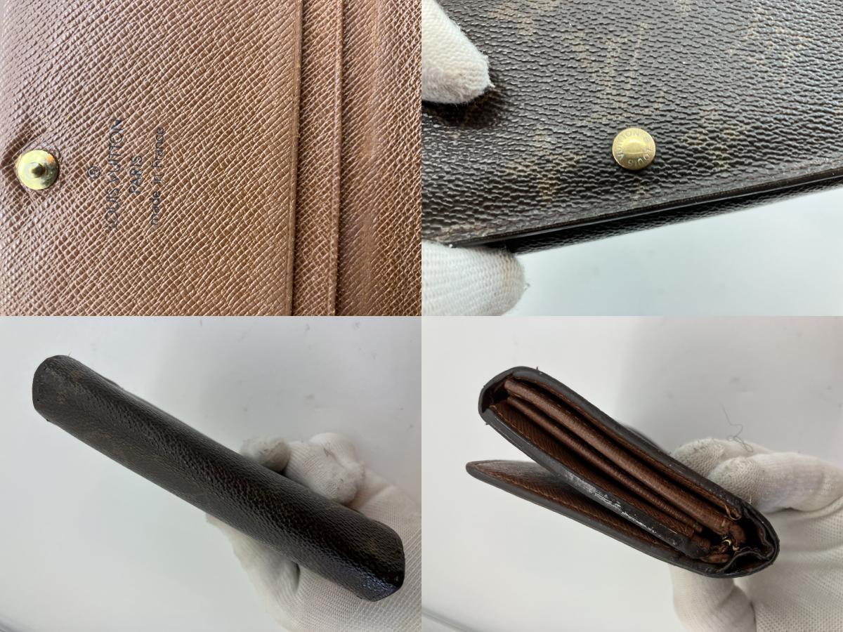 Louis Vuitton Monogram Compact Bi-fold Wallet M61735 14x3.5" with pouch