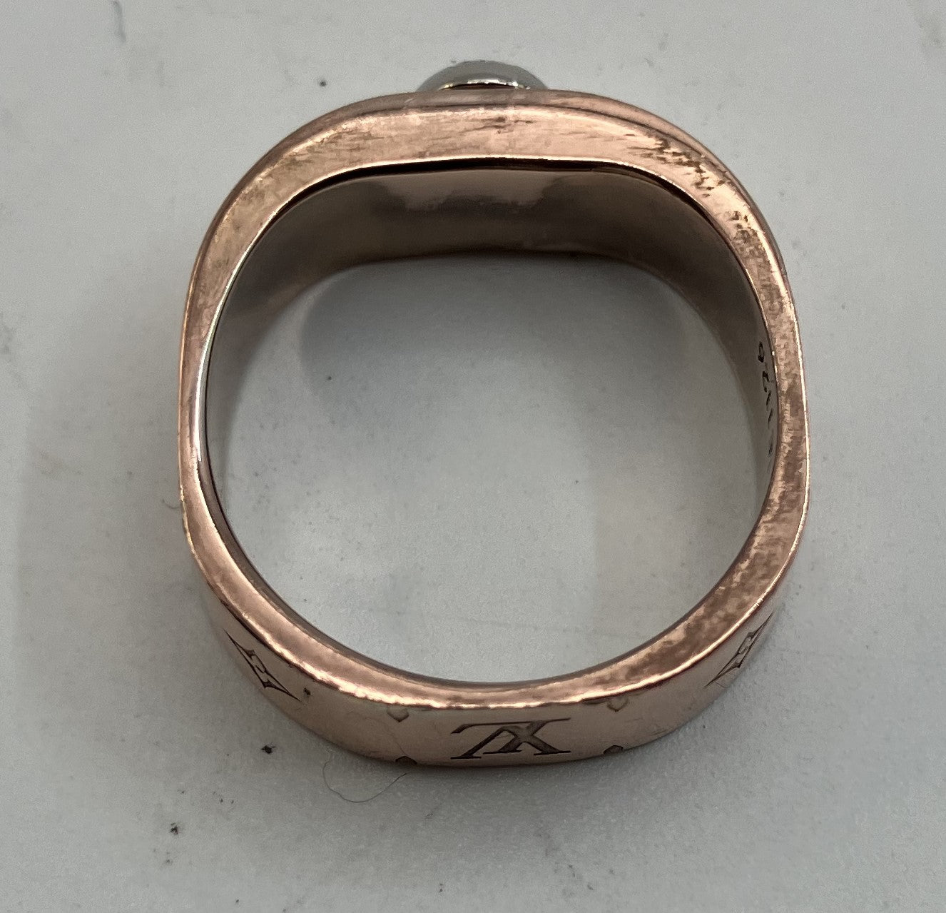 LOUIS VUITTON Pink Gold M00214 Nanogram (JP 12)(US 6.5)(EU 52) Ring LE1126 Free Shipping 