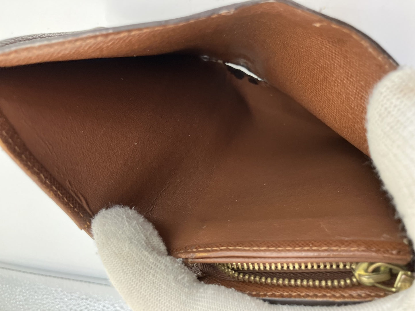 Louis Vuitton Monogram Compact Bi-fold Wallet M61735 14x3.5" with pouch