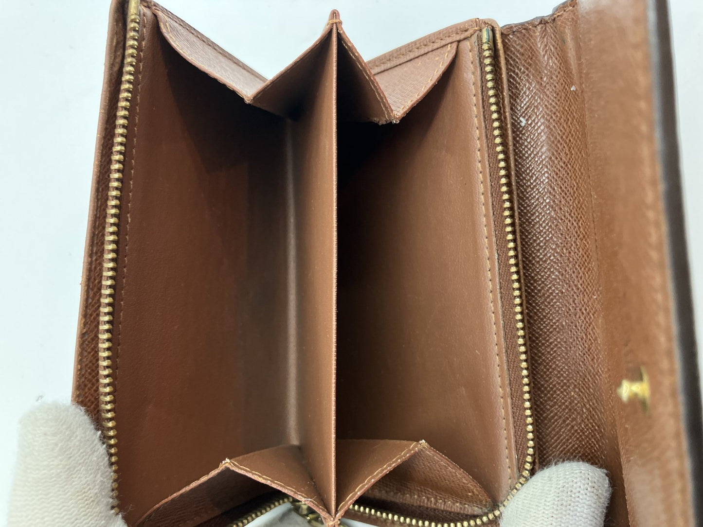 Louis Vuitton Monogram Compact Bi-fold Wallet M61735 14x3.5" with pouch