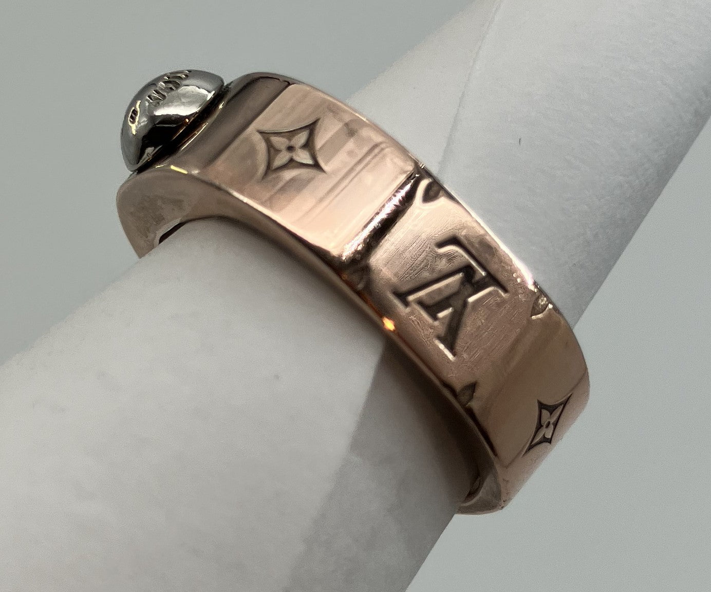 LOUIS VUITTON Pink Gold M00214 Nanogram (JP 12)(US 6.5)(EU 52) Ring LE1126 Free Shipping 