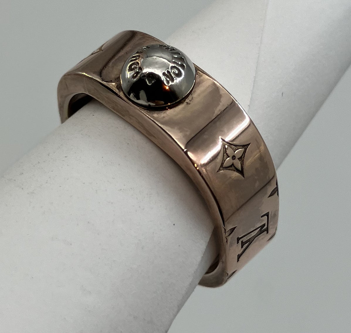 LOUIS VUITTON Pink Gold M00214 Nanogram (JP 12)(US 6.5)(EU 52) Ring LE1126 Free Shipping 