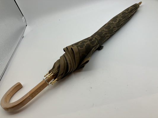 CELINE Macadam Parasol, Length 26.8" Width 33.9" Brown