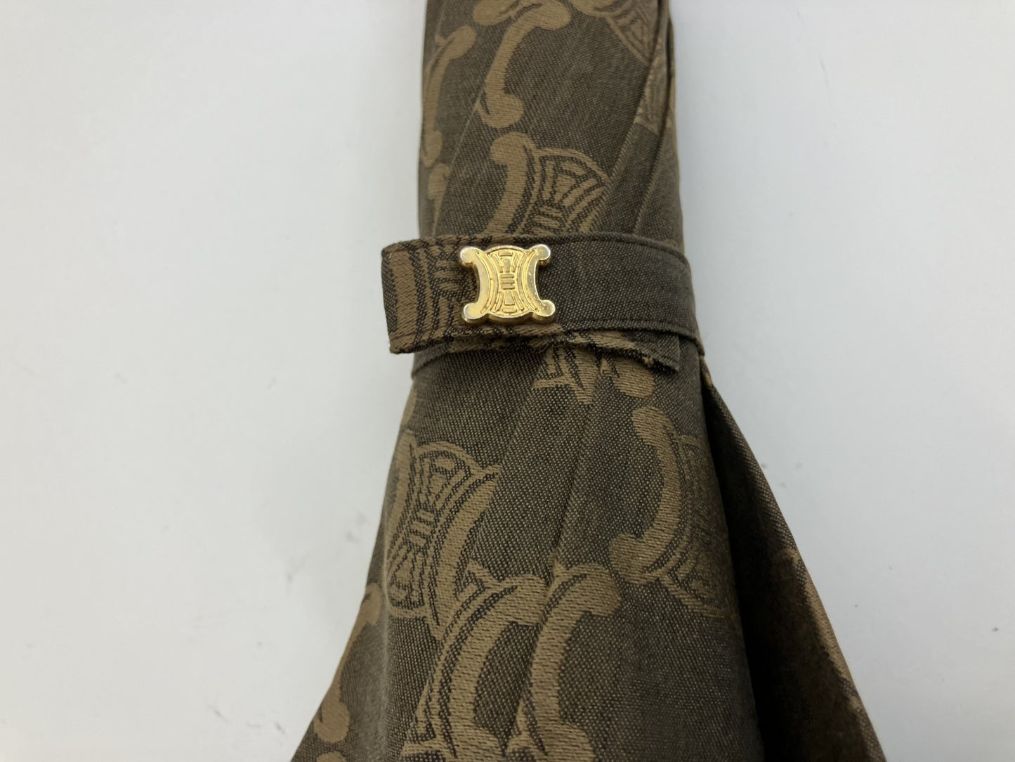 CELINE マカダム 日傘 幅68cm 幅86cm ブラウン