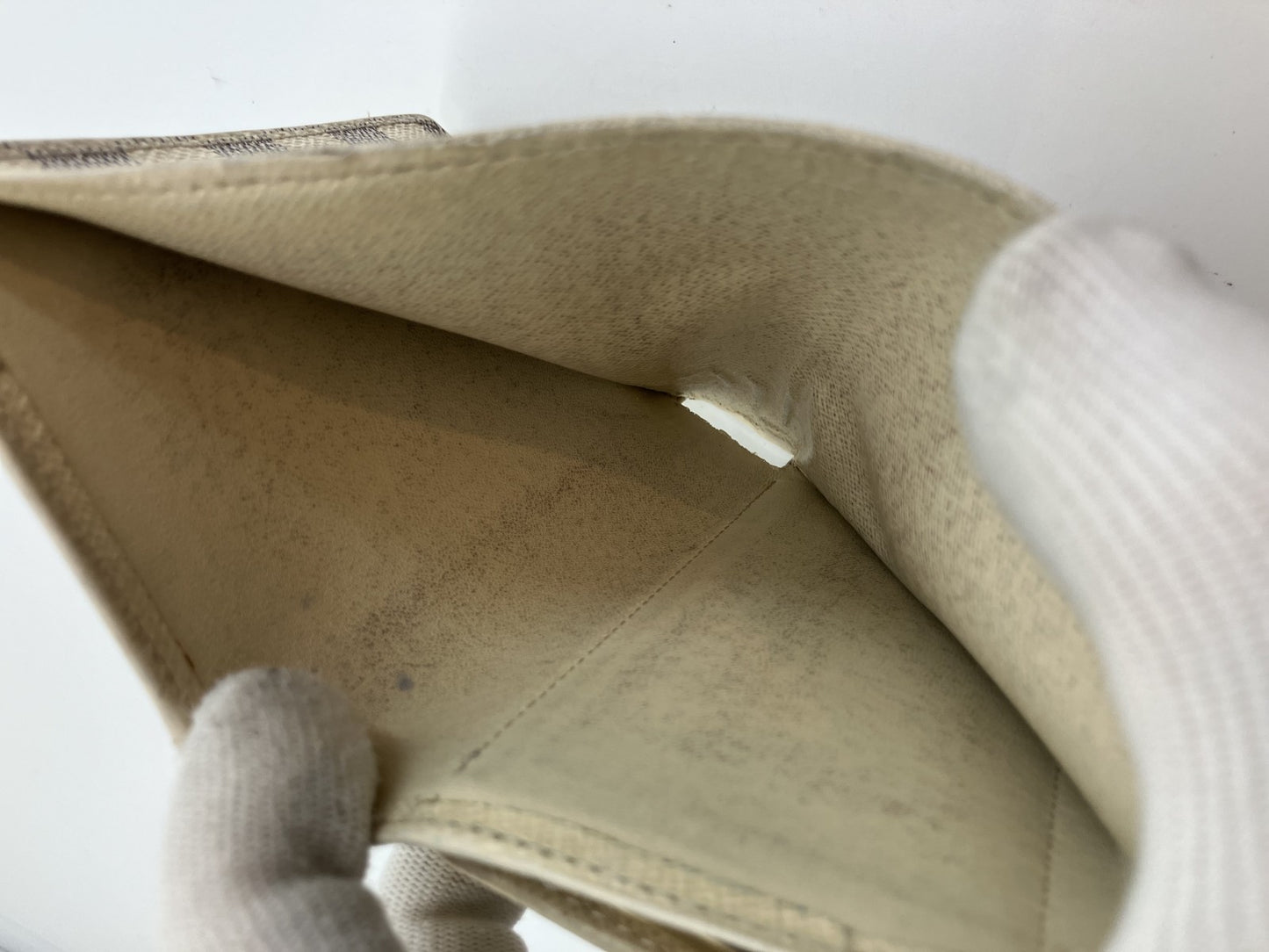 Louis Vuitton Damier Azur White Bi-fold Wallet Compact Wallet 13.5x9.5cm M61676 Clasp