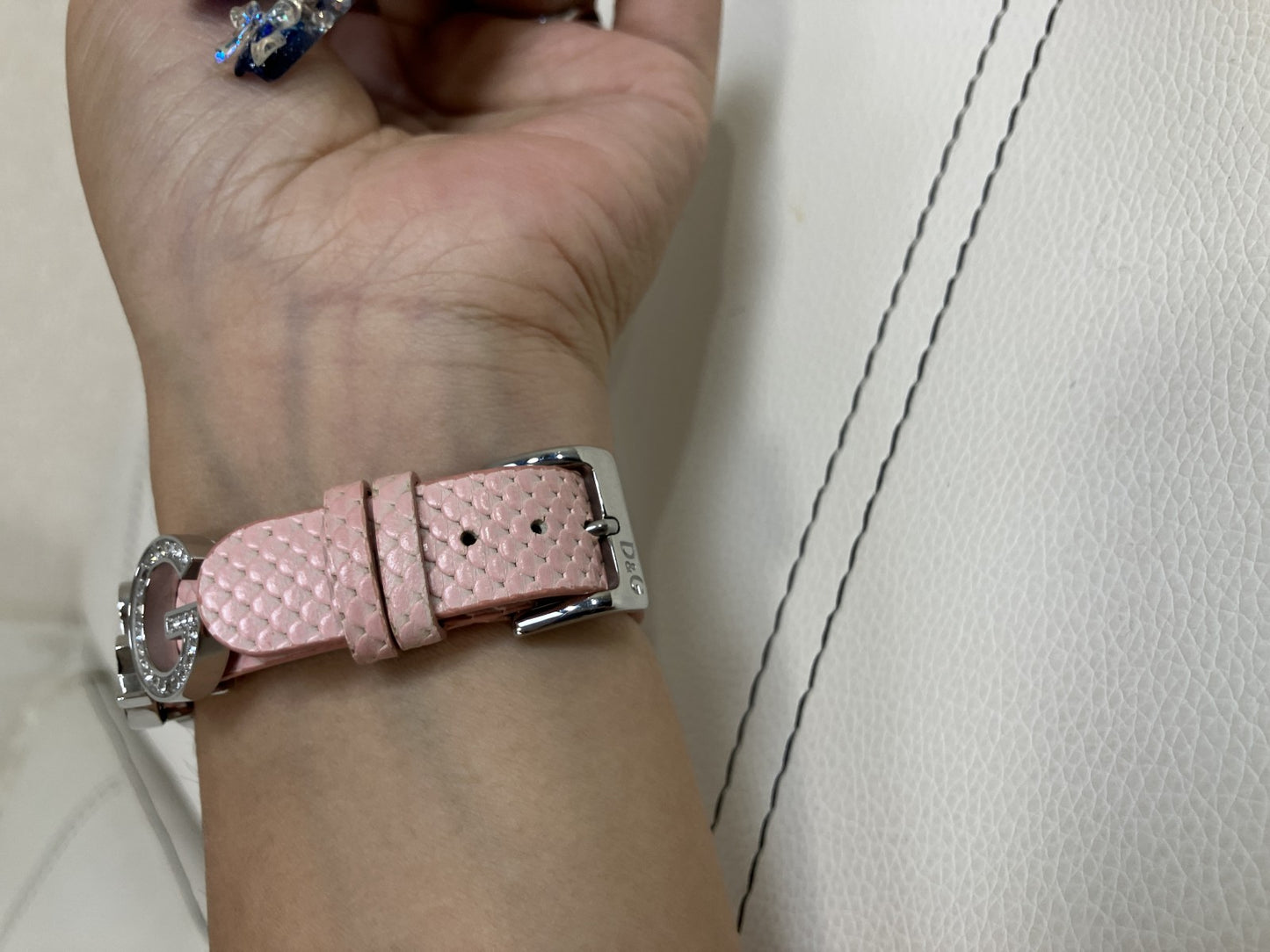 Dolce & Gabbana I Love D&G Heart Quartz Women's Watch Pink Leather Working