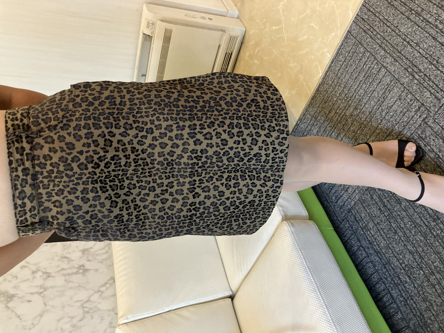 FENDI Jeans Leopard Print Skirt Brown Size IT42 / W28 Made in Italy 窶・Women窶冱