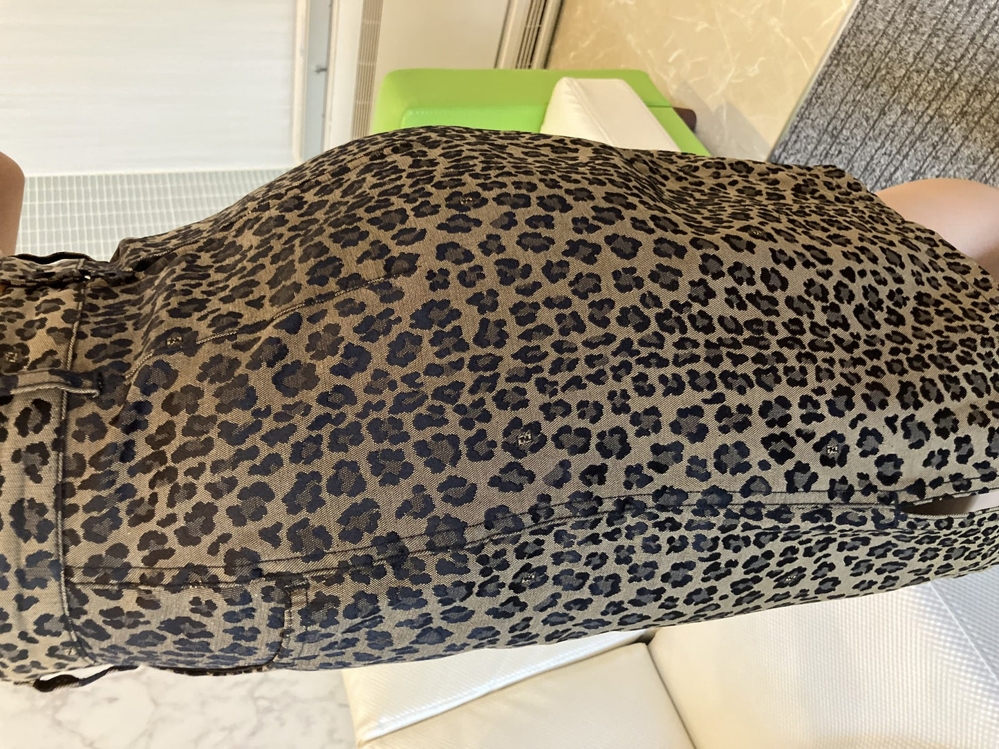 FENDI Jeans Leopard Print Skirt Brown Size IT42 / W28 Made in Italy 窶・Women窶冱