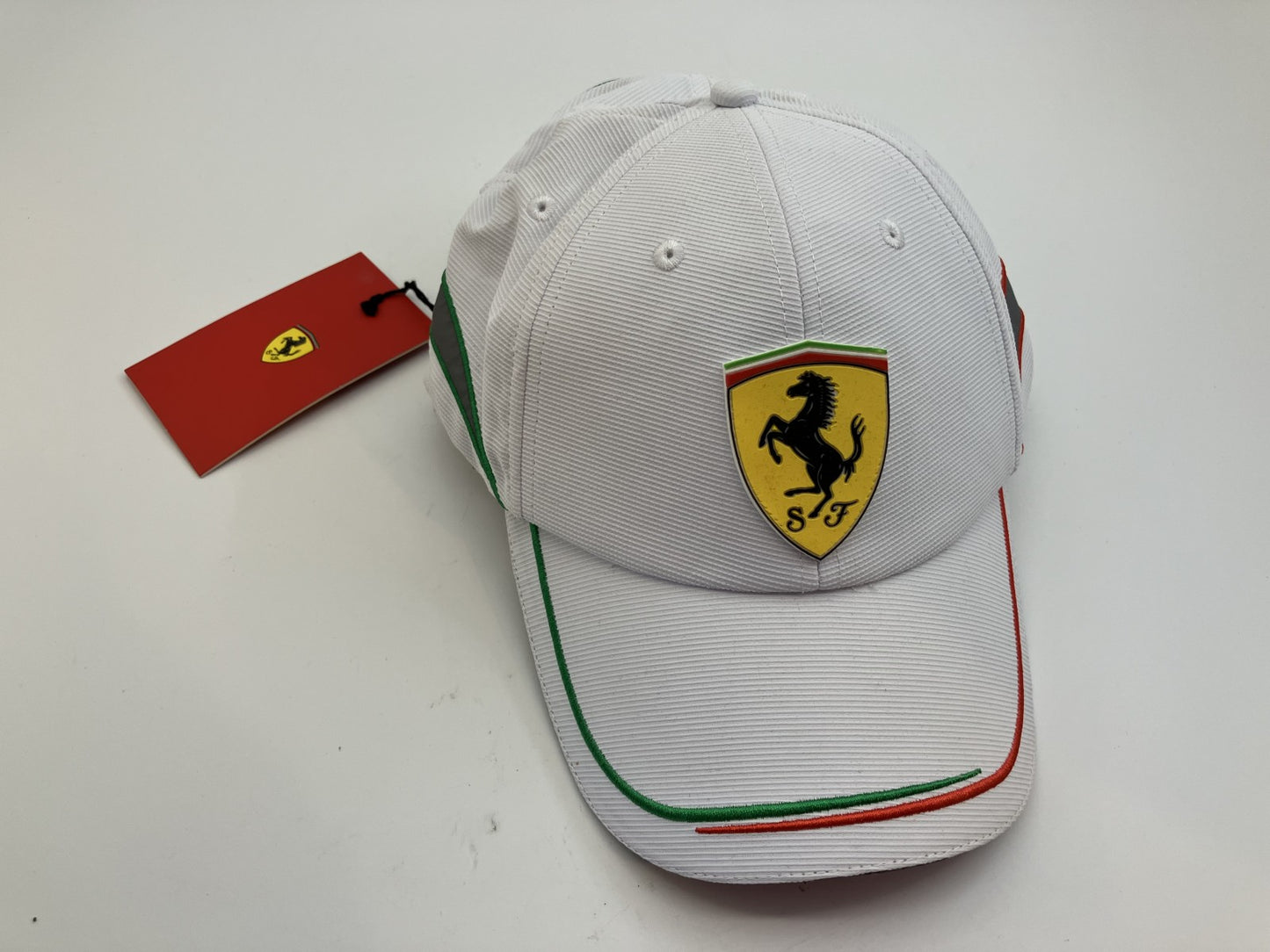 Ferrari/2 caps/1 folding umbrella/Brand new, red &amp; white, free shipping 