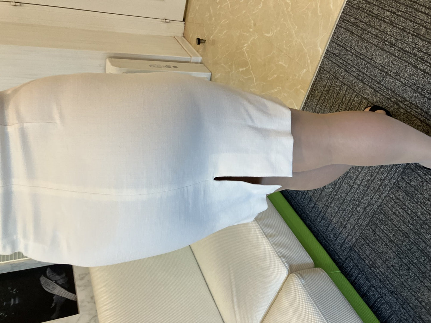 Emilio Pucci Dress Beige Ivory IT38 / FR34 / US4 / UK6 窶・Virgin Wool Blend, Short Sleeve, Made in Italy,