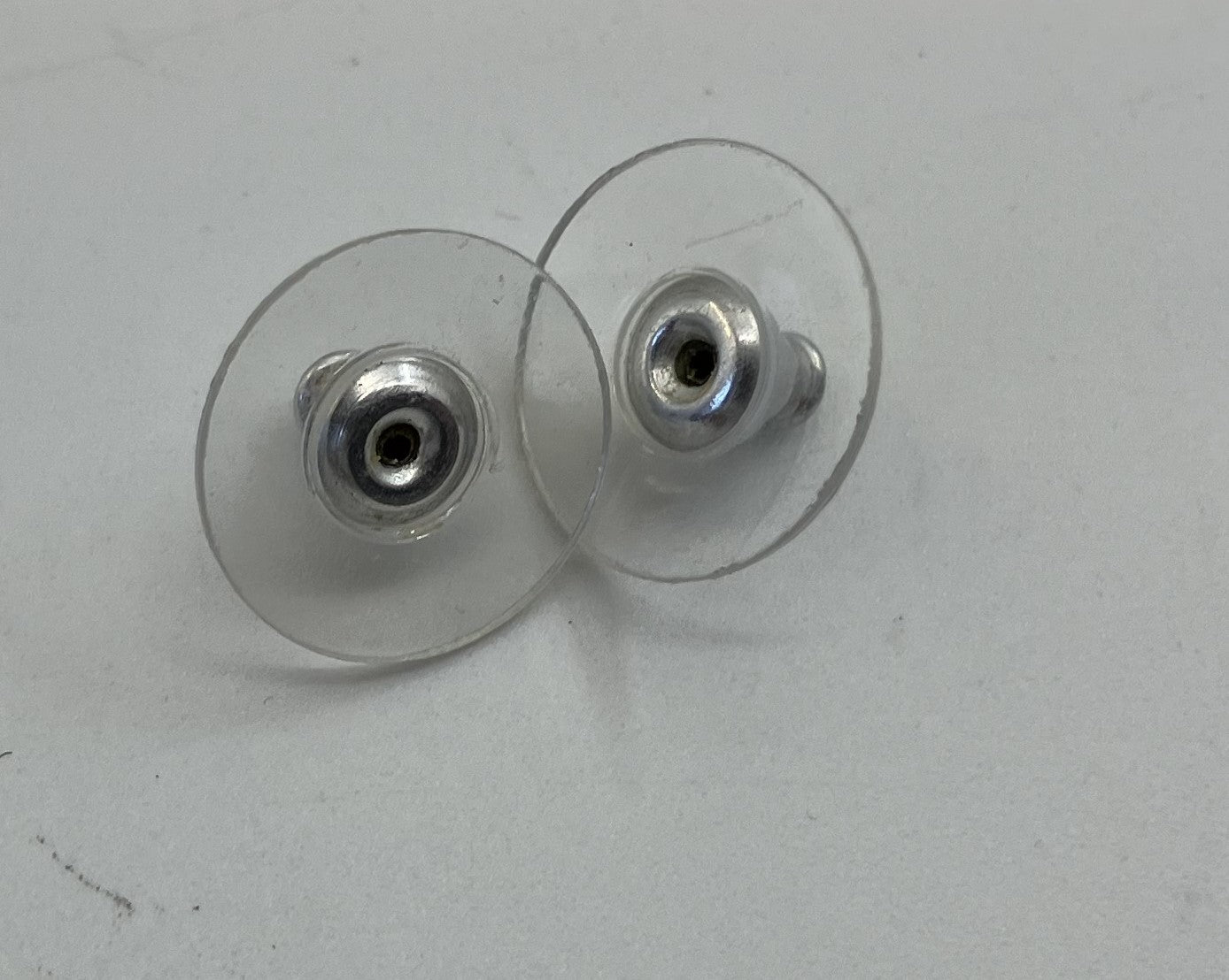 CHANEL Coco Mark Camellia Pierced Earrings White & Silver