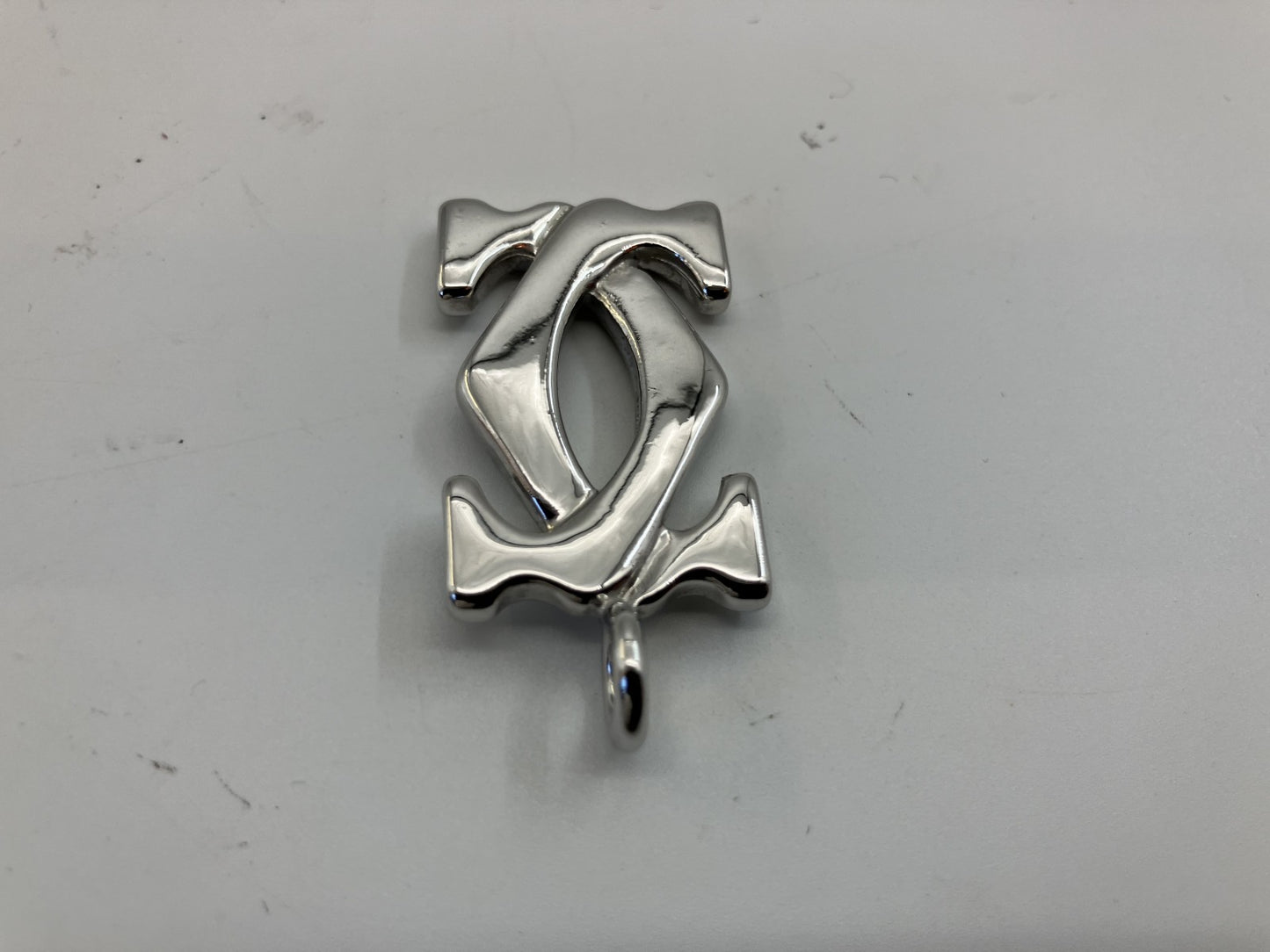 カルティエ 2C ペンダントトップ 4×2ｃｍ（1.57×0.79インチ） シルバー 送料無料