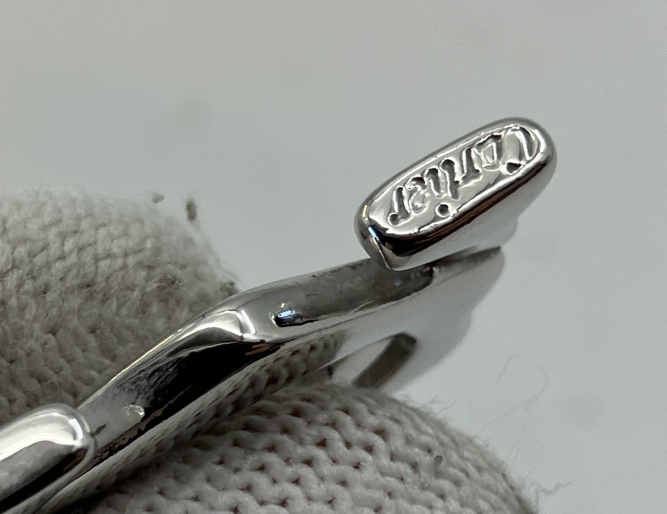 カルティエ 2C ペンダントトップ 4×2ｃｍ（1.57×0.79インチ） シルバー 送料無料