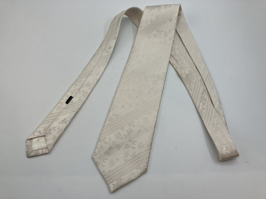 Christian Dior tie, width 9cm (3.54 inch), white, free shipping 