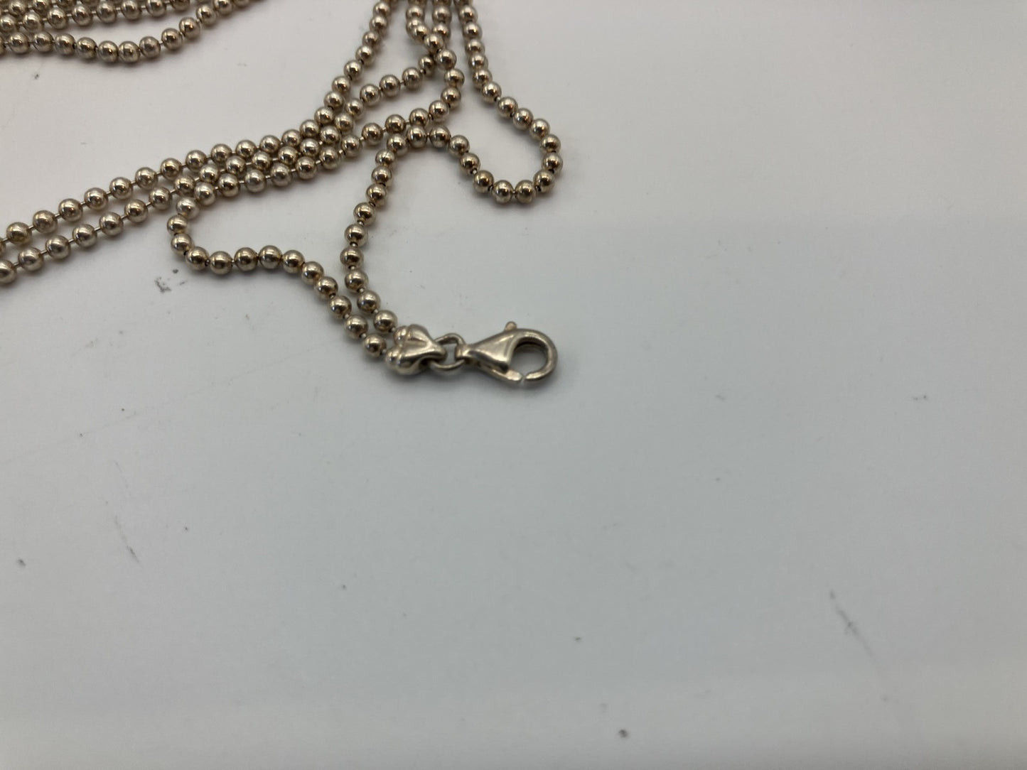 GUCCI Necklace Dog Tag Pendant Set SV925 Chain 50cm (19.69 inch) Free Shipping 