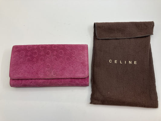 กระเป๋าสตางค์ยาว Celine สีชมพู ส่งฟรี 