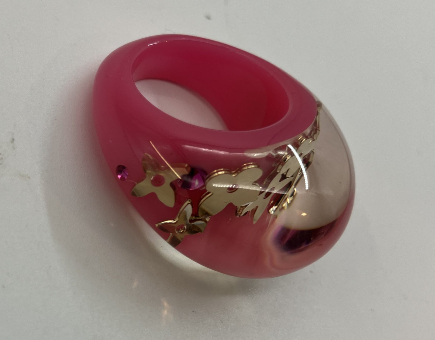 Louis Vuitton Berg Inclusion (JP 12) (US 6.5) (EU 52) Pink Ring M65766 Rose Pop Free Shipping 