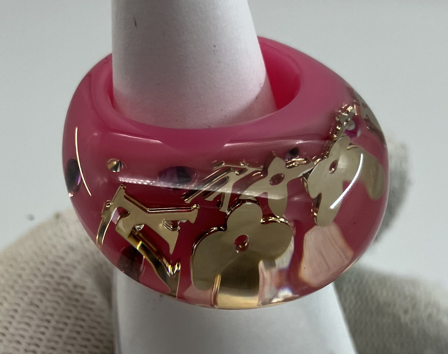 Louis Vuitton Berg Inclusion (JP 12) (US 6.5) (EU 52) Pink Ring M65766 Rose Pop Free Shipping 