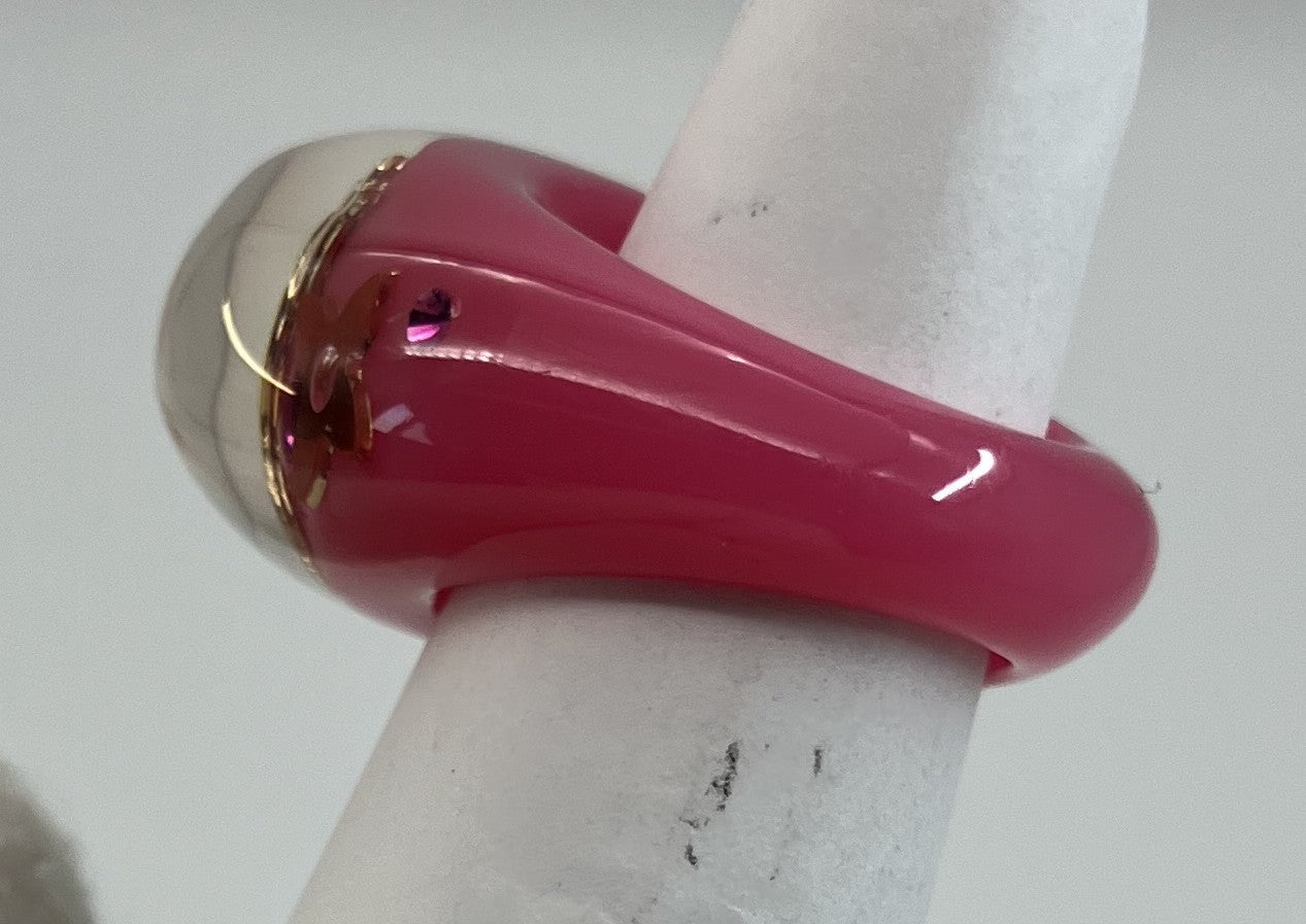 Louis Vuitton Berg Inclusion (JP 12) (US 6.5) (EU 52) Pink Ring M65766 Rose Pop Free Shipping 