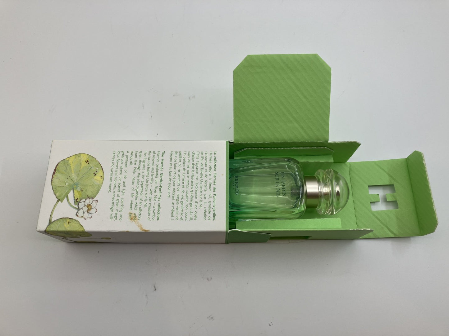 Hermes Garden of the Nile Eau de Toilette 50ml with box 60% remaining