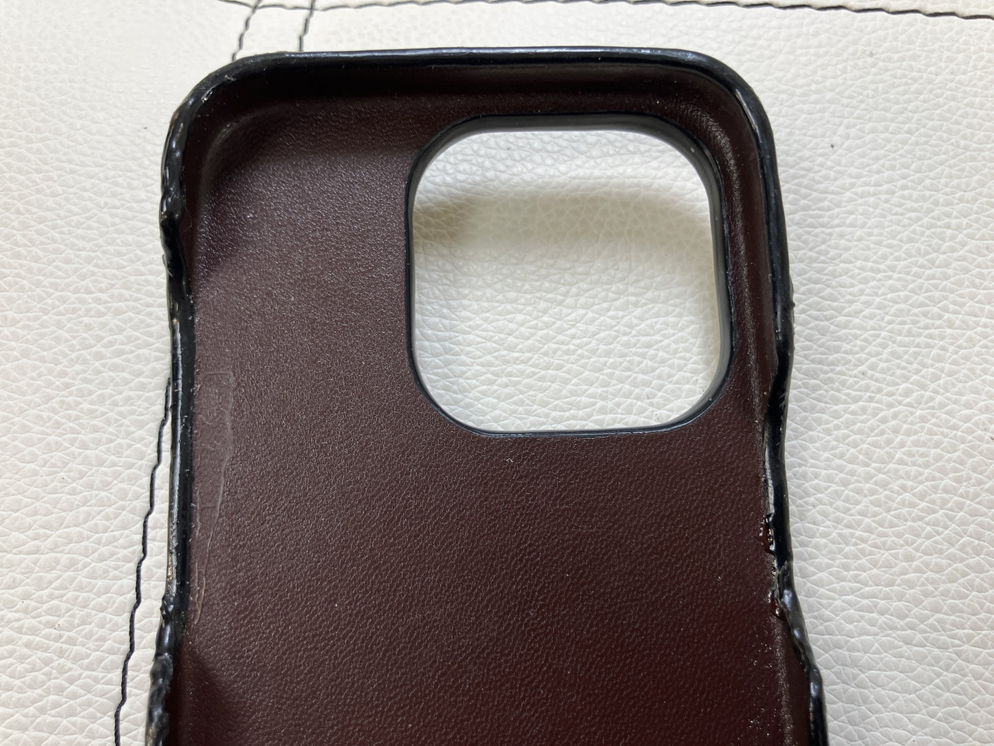 CHANEL iPhone 11 Pro Case Caviar Leather Matelasse Black Gold CC Made in Italy