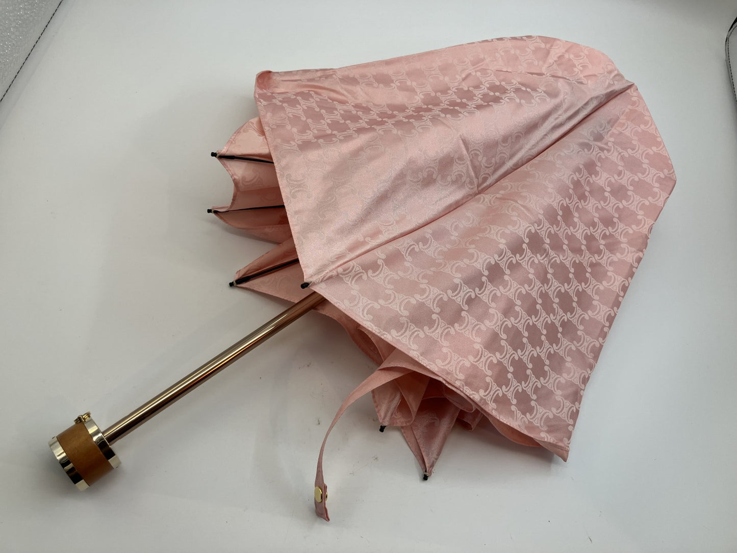 Celine Pink Folding Umbrella Folded Length: 25cm (9.84 inch) Free Shipping 