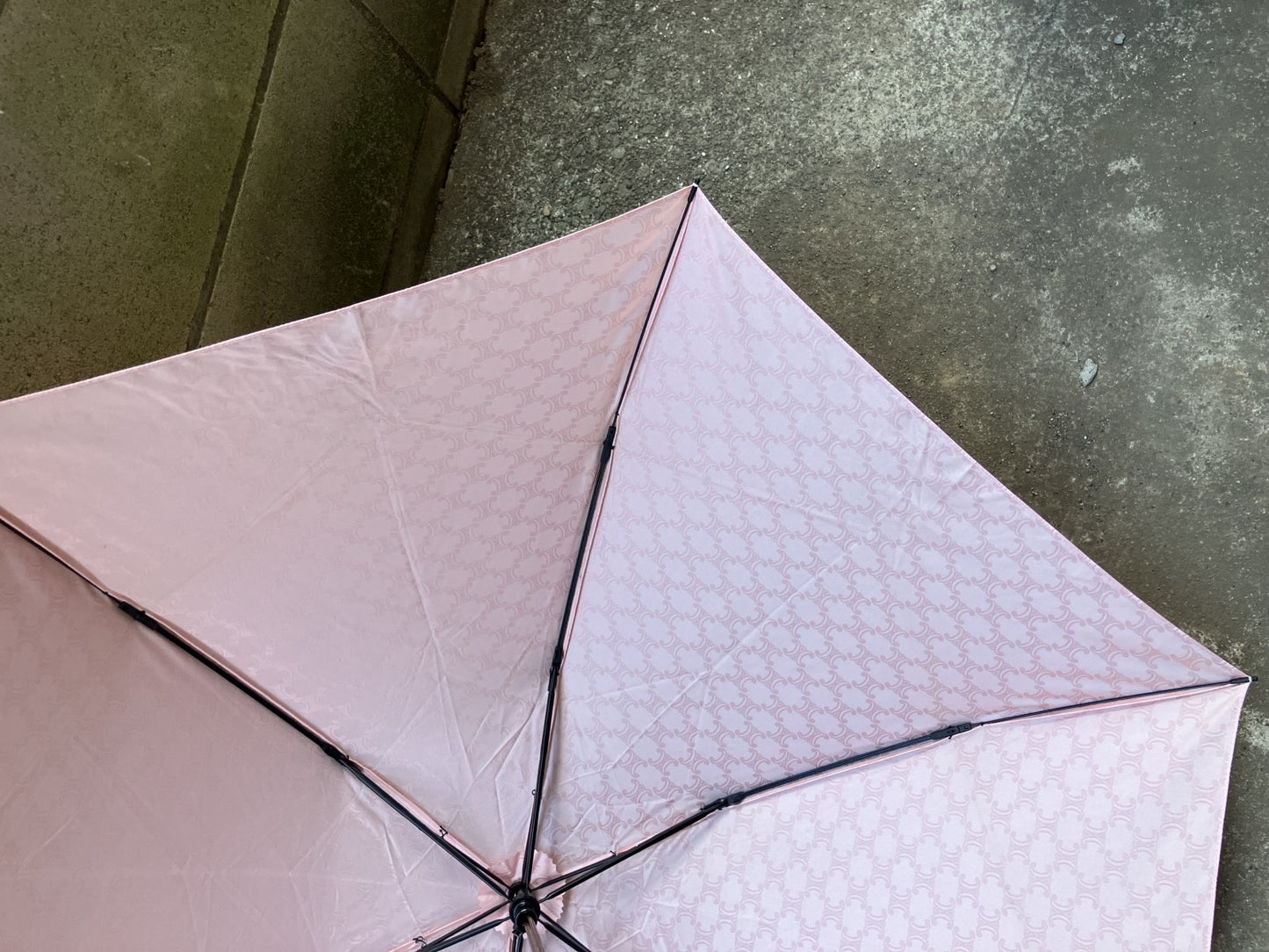 Celine Pink Folding Umbrella Folded Length: 25cm (9.84 inch) Free Shipping 