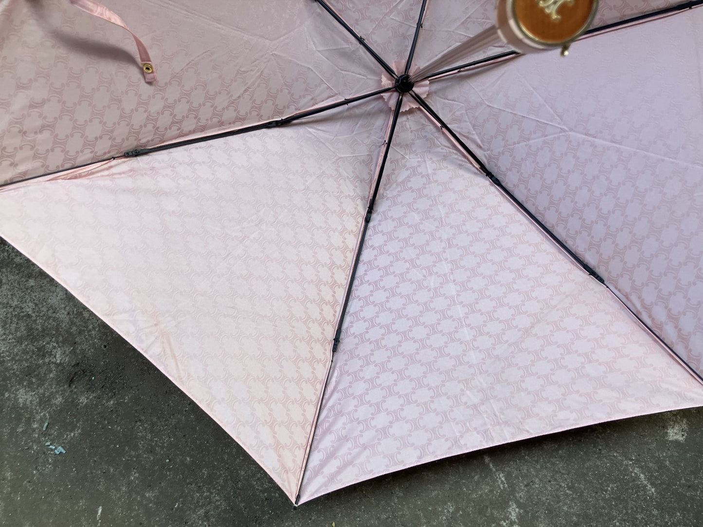 Celine Pink Folding Umbrella Folded Length: 25cm (9.84 inch) Free Shipping 