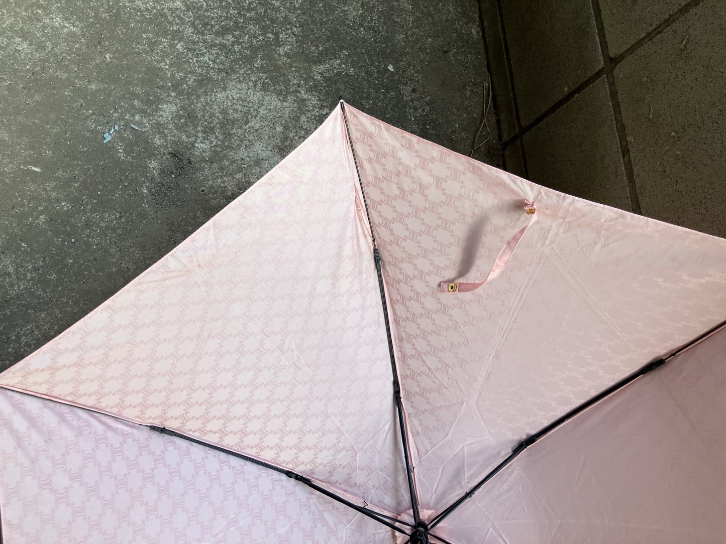 Celine Pink Folding Umbrella Folded Length: 25cm (9.84 inch) Free Shipping 