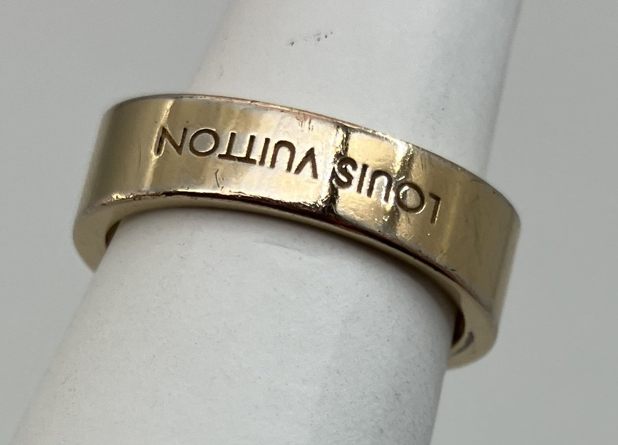 LOUIS VUITTON Berg Gimi Crew Ring S (JP 9) ​​​​(US 5) (EU 49) สีทอง จัดส่งฟรี 