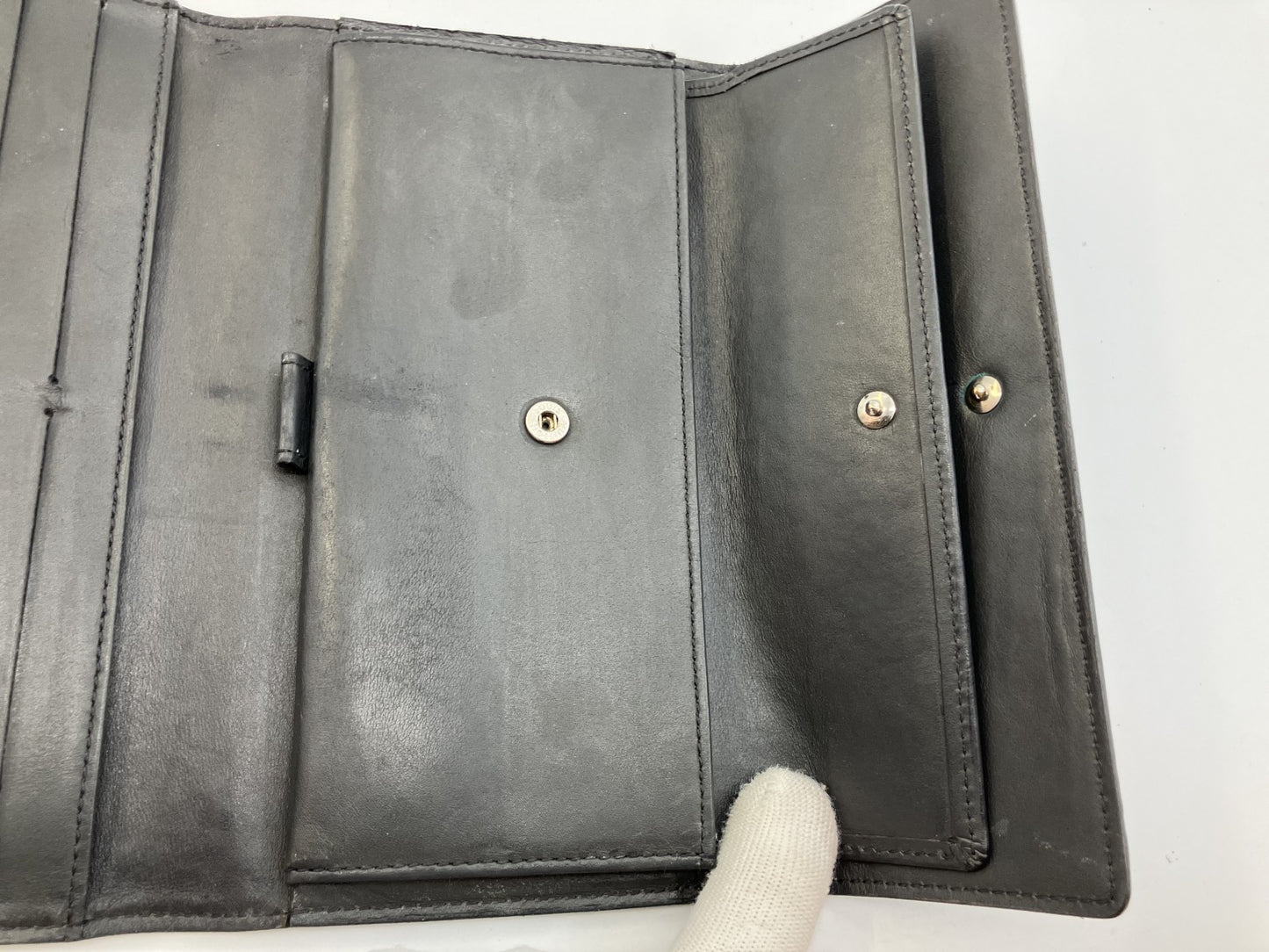 LOUIS VUITTON Long Wallet Monogram Mat Porte Tresor International M65102 Black/Ardoise Made in France Box Dust Bag Receipt