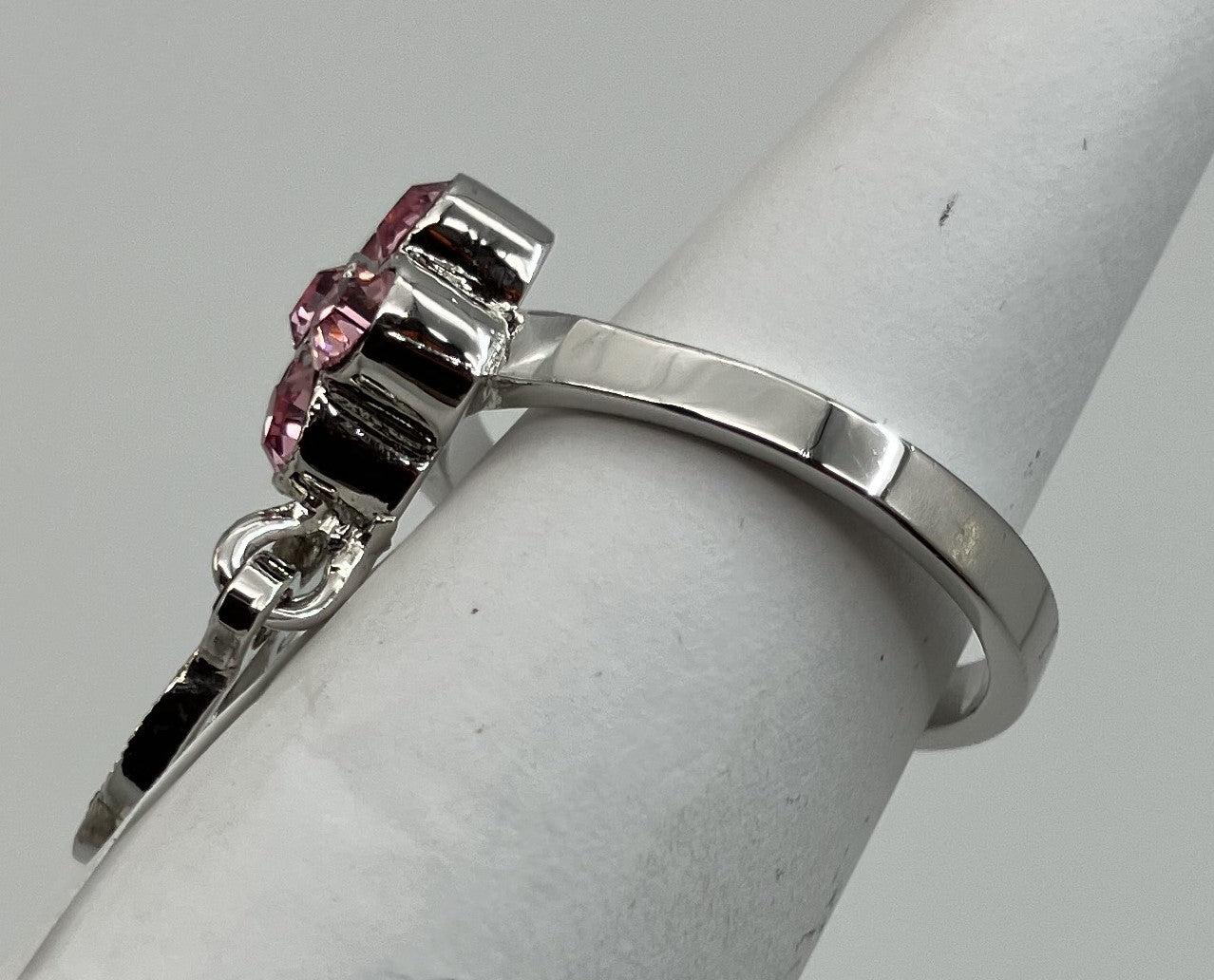 Christian Dior Pink Rhinestone (JP 10) (US 5.5) (EU 50) Ring Free Shipping 