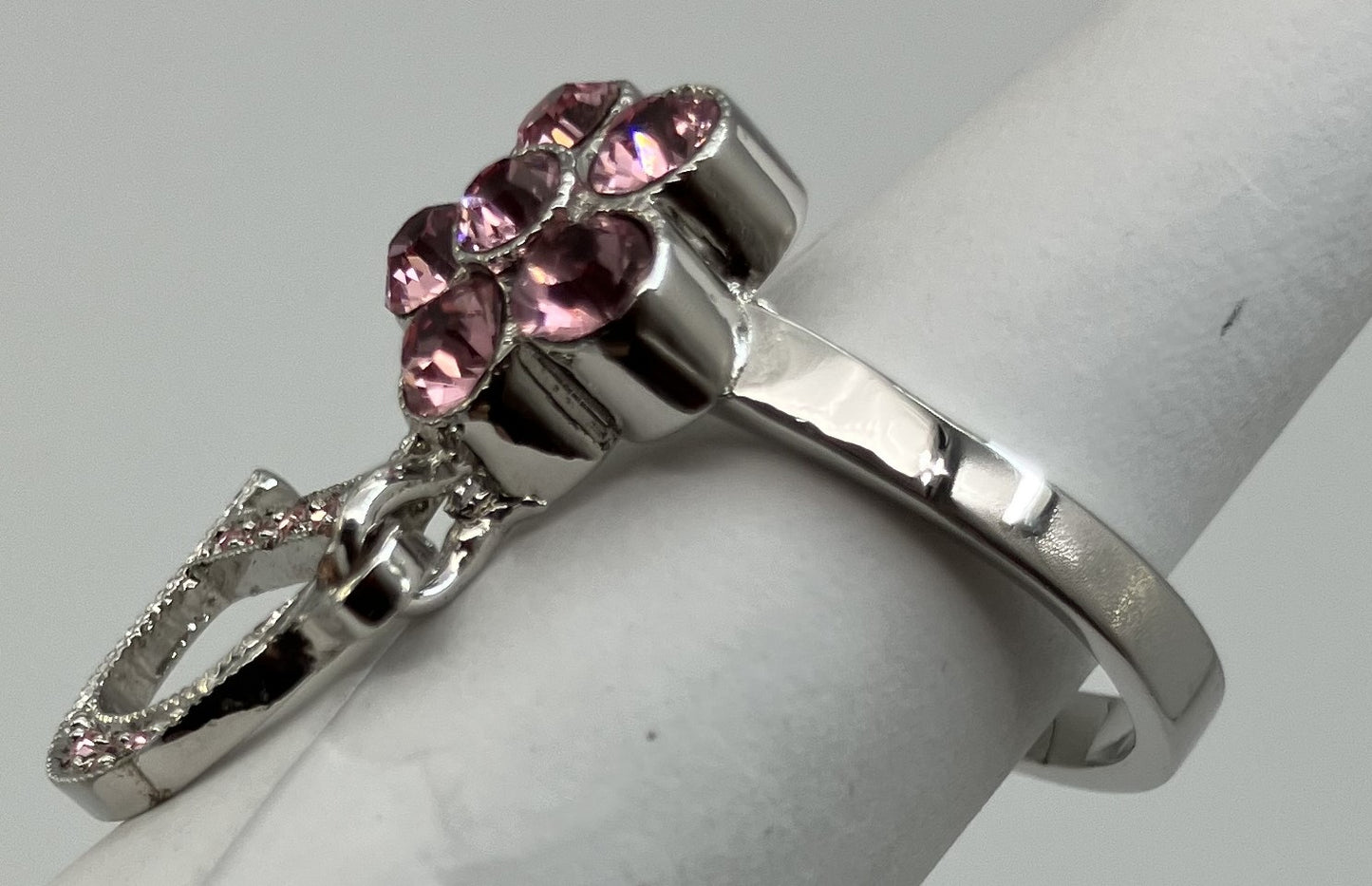 Christian Dior Pink Rhinestone (JP 10) (US 5.5) (EU 50) Ring Free Shipping 