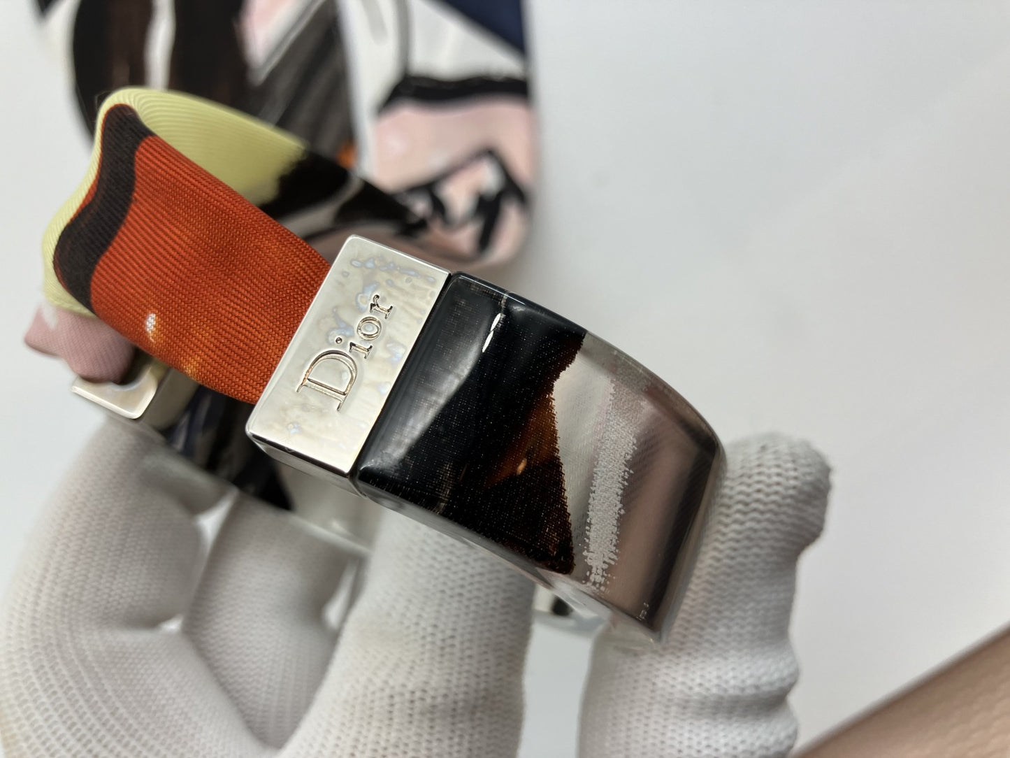 Dior バングル スカーフ付 ブレスレット 送料無料