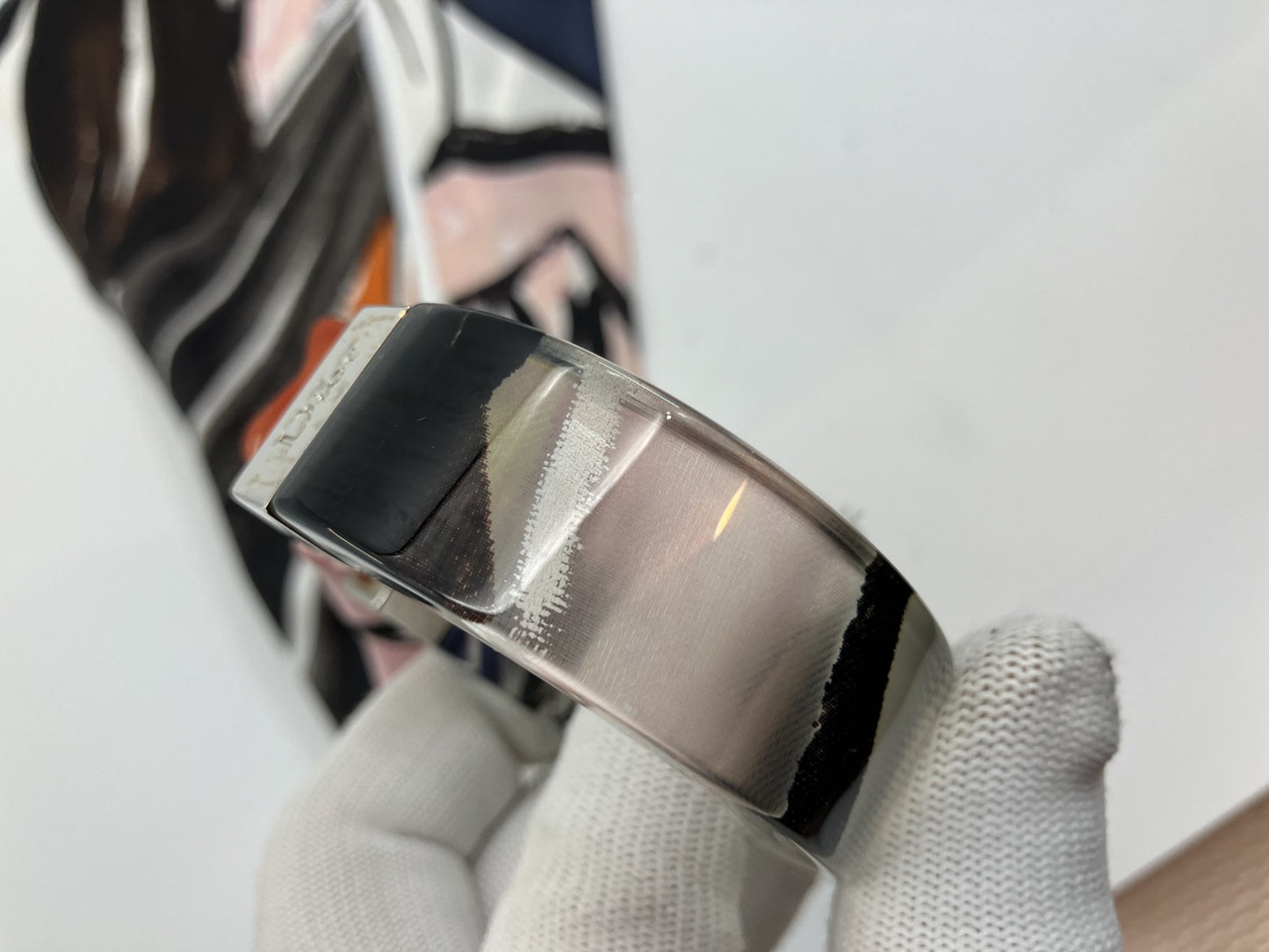 Dior バングル スカーフ付 ブレスレット 送料無料