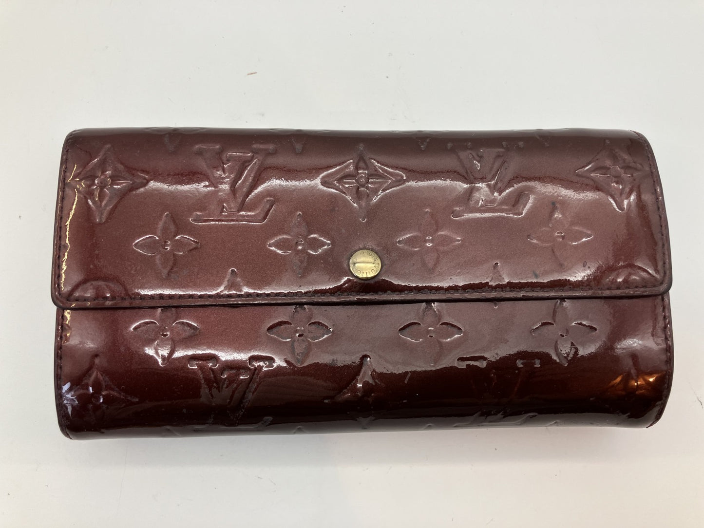 Louis Vuitton Vernis Portefeuille Sarah Amarante Long Wallet Box, bag and accessories included Free shipping 